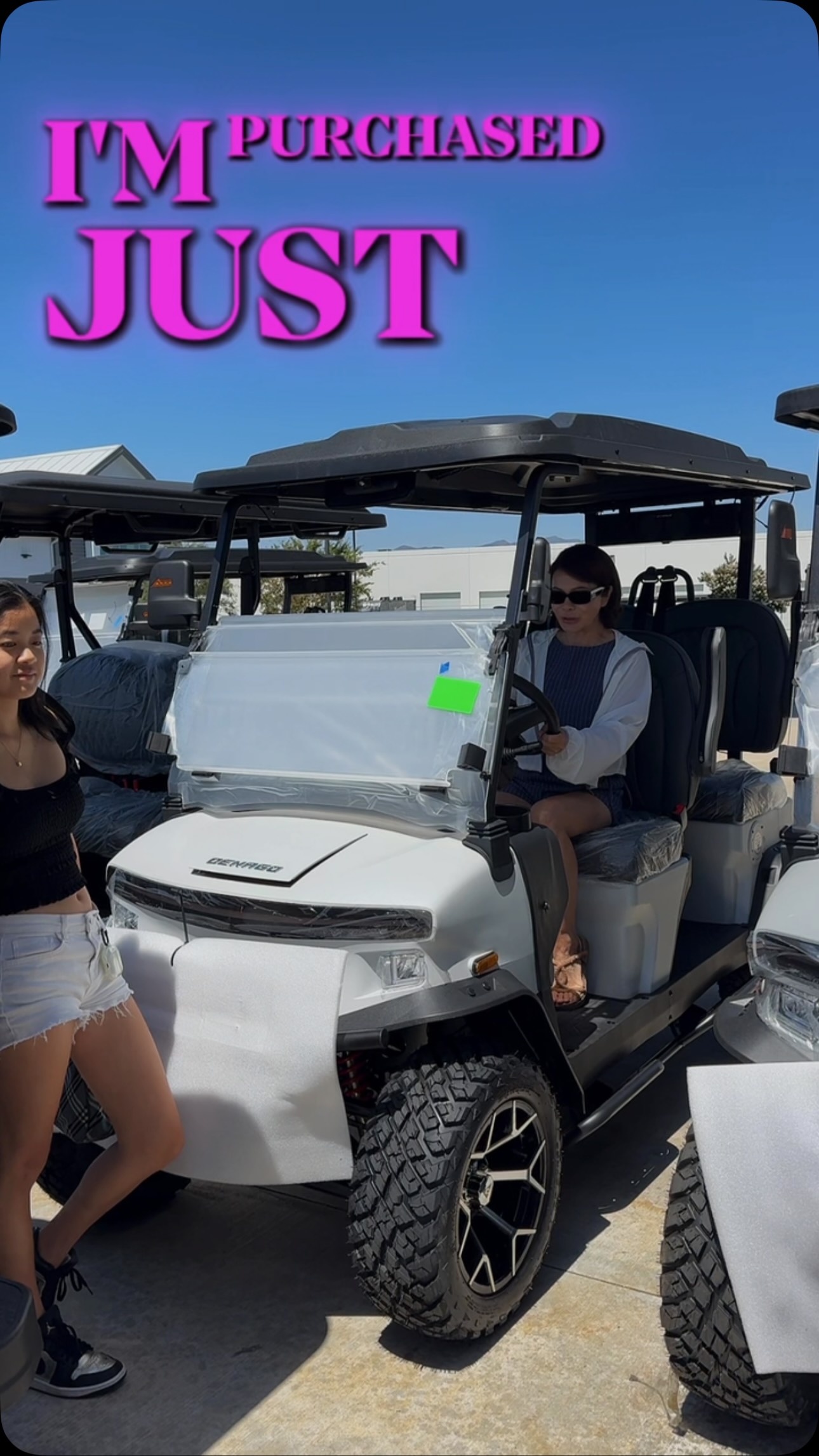 Happy Coastal Carts customer