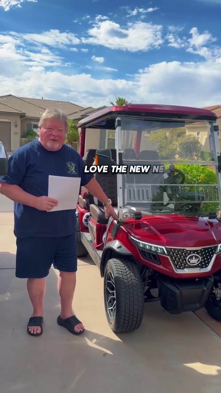 Happy Coastal Carts customer