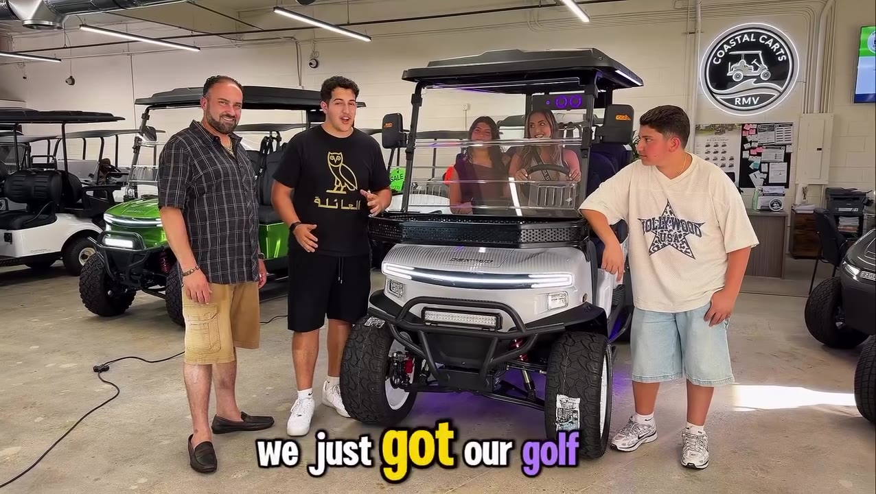 Happy Coastal Carts customer